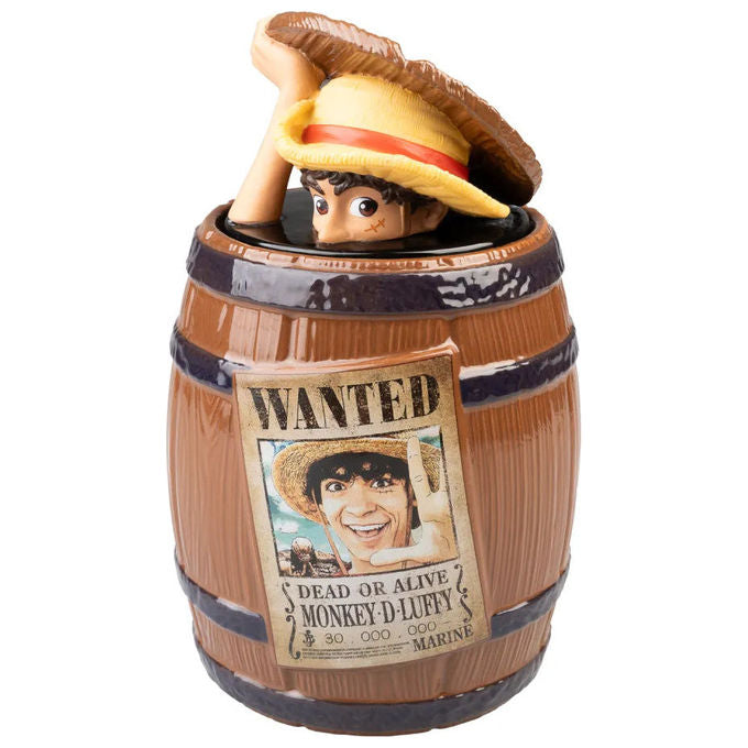 Erik, Biscottiera Barile One Piece Netflix, Ceramica, 20x20x29 cm