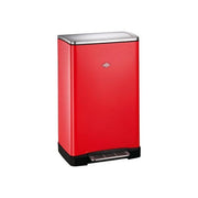 Wesco 8011694 Big Double Boy Poubelle a Pedale 36 L 2 Compartimenti 18 L Acciaio Inox Plastica colore Rosso