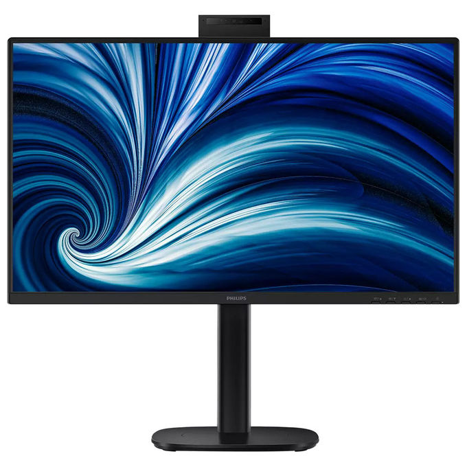 Philips 24B2U3301H Monitor 23,8'' IPS Full HD 120Hz 4ms Webcam 5MP USB-C Hub USB SmartErgoBase colore Nero