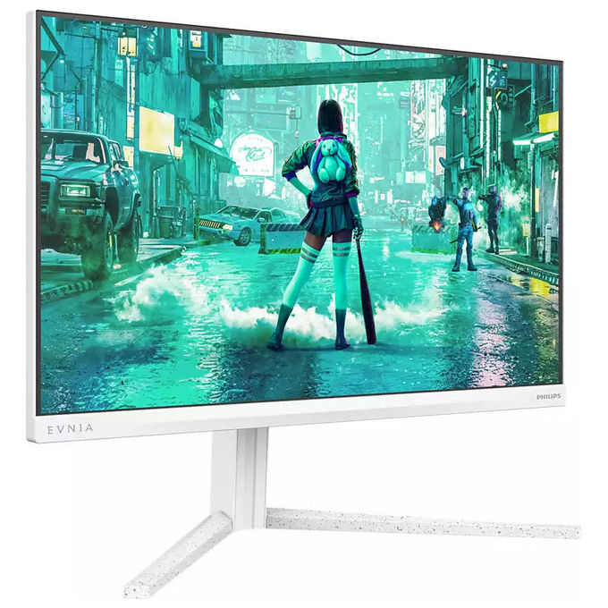 Philips 24M2N3201P Evnia 3000 Monitor Gaming 23,8'' Fast IPS FHD 260Hz 1ms HDR10 Adaptive Sync G-Sync Compatible colore Bianco