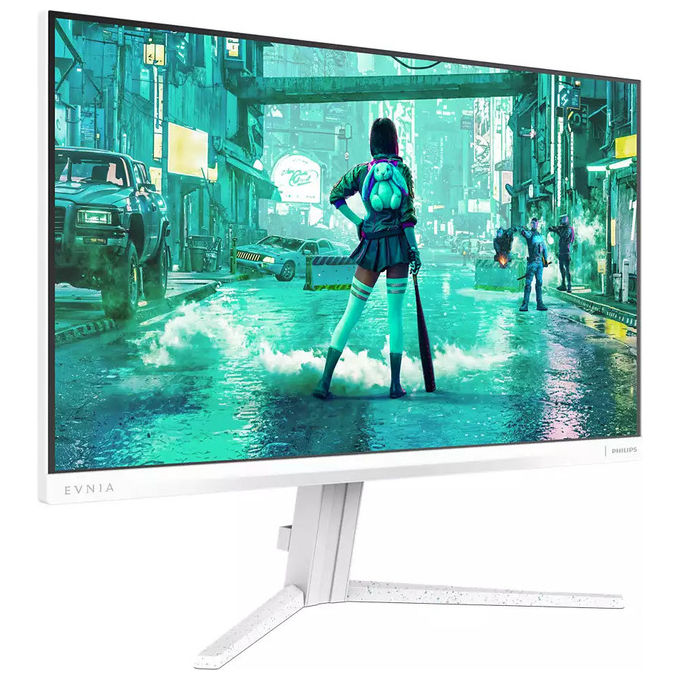 Philips 24M2N3201PL Evnia 3000 Monitor Gaming 23,8'' Fast IPS Full HD 1920x1080 260Hz 1ms Adaptive Sync G-Sync Compatible HDR10 colore Bianco