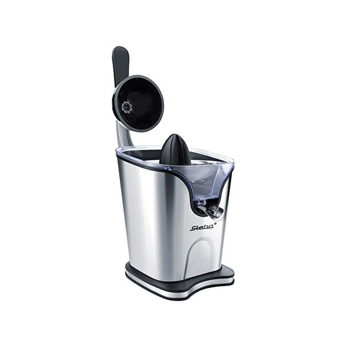 Steba 25-03-00 ZP 3 Spremiagrumi elettrico con leva 100 W 2 coni in acciaio inox avvio automatico colore Nero Acciaio inossidabile