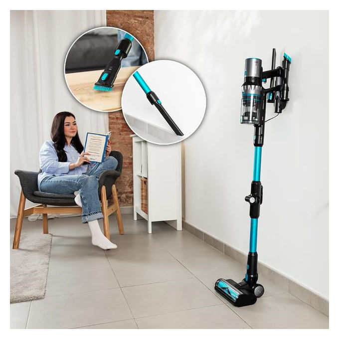 Cecotec A01EU01107956 Conga Rockstar 2500 Thunder Pet Flex Aspirapolvere Verticale senza Sacchetto BLDC 0,5 L 400 W 65 min colore Antracite