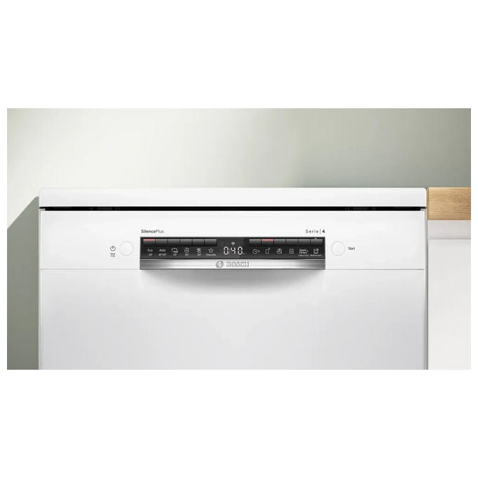 Bosch SMS4EVW08E Serie 4 Lavastoviglie Libera Installazione 14 coperti Classe B 44 dB EfficientDry Home Connect (85x60x60 cm) colore Bianco