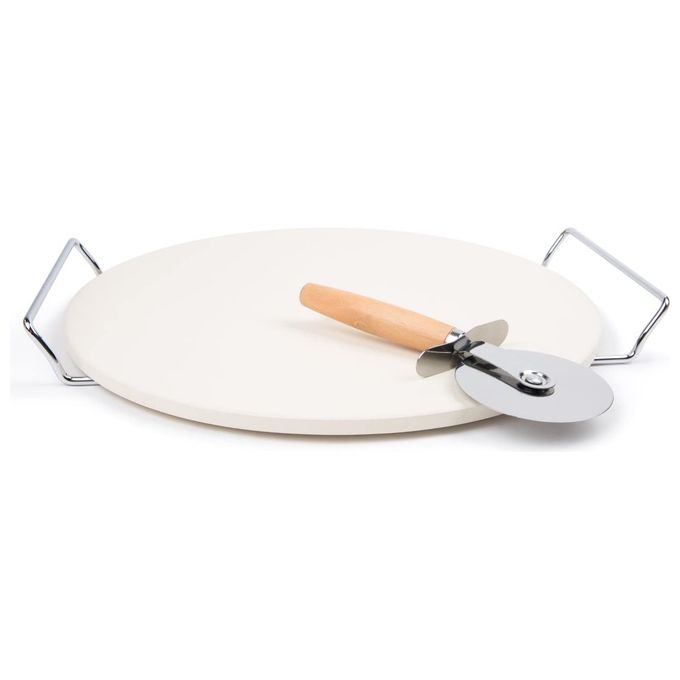 Borella 25203 Pizza Party Piastra Refrattaria per Pizza diametro 33 cm
