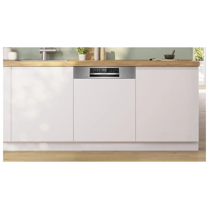 Bosch SMI6ECS12E Serie 6 Lavastoviglie da incasso 14 coperti Classe A 42 dB EcoSilence Drive Wi-Fi Home Connect 8 programmi (81.5x59.8x57.3 cm) colore Acciaio