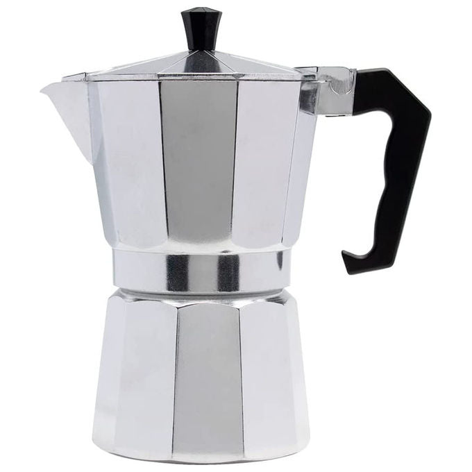 Borella 25356 Polo Caffettiera Alluminio 9 Tazze Induzione colore Nero
