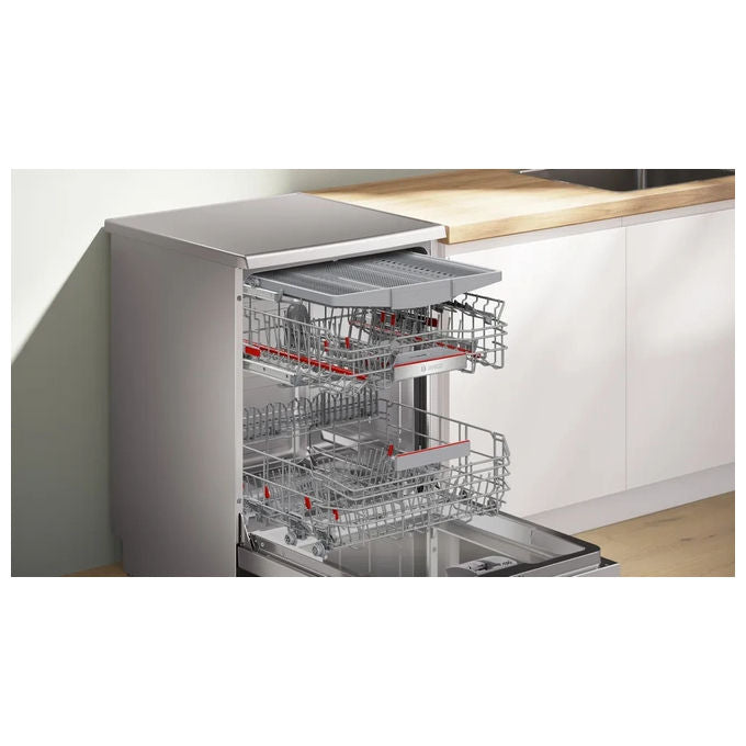 Bosch SMS4ECI27E Serie 4 Lavastoviglie Libera Installazione 14 coperti Classe A 42 dB Wi-Fi (84.5x60x60 cm) colore Acciaio Inox