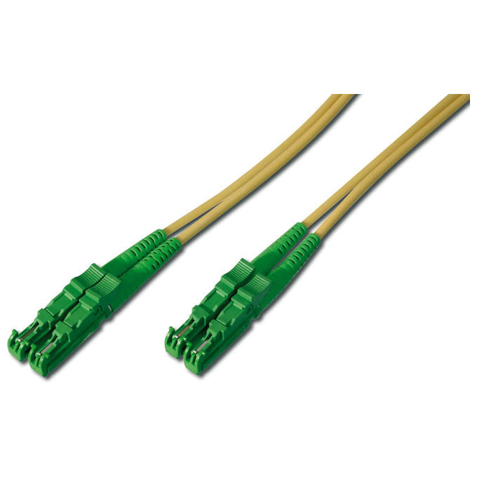 Equip cavo fibra ottica OS2 monomodale, 0,5 m, connettori E-2000 APC, full duplex, LSZH, giallo, 255129