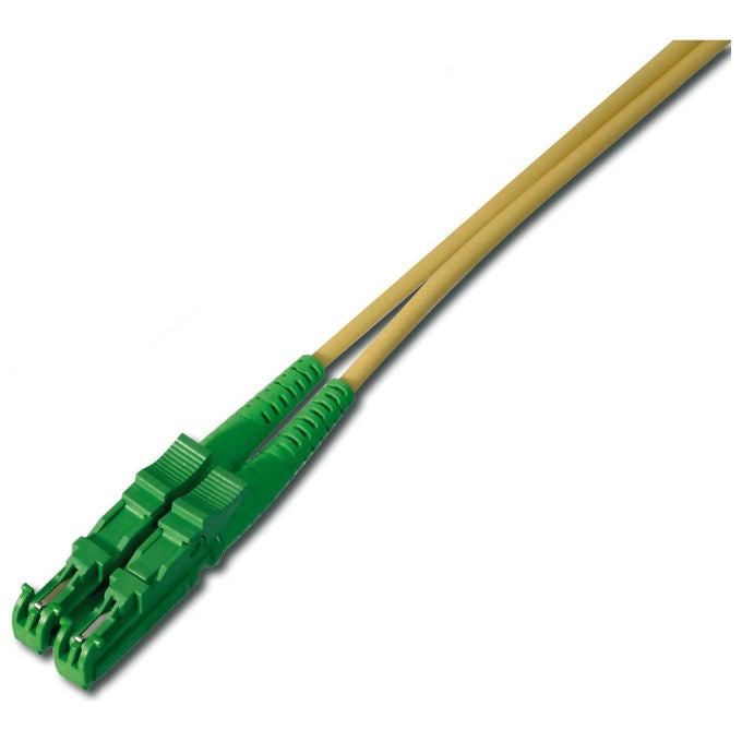 Equip cavo fibra ottica OS2 monomodale, 0,5 m, connettori E-2000 APC, full duplex, LSZH, giallo, 255129
