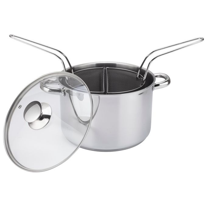 Borella 25613 Duna Bollipasta con 2 Cestelli Acciaio Inox diametro 20 cm colore Acciaio
