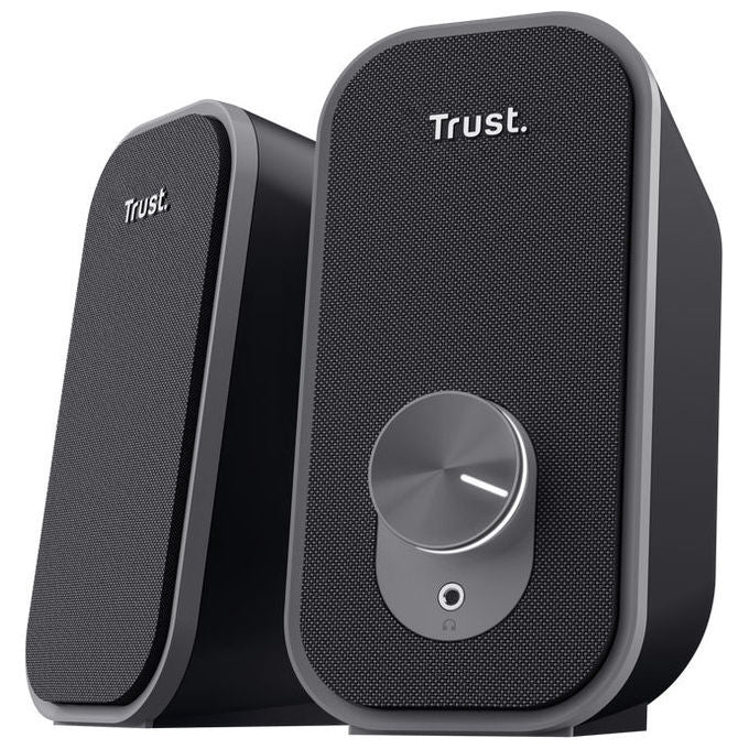 Trust, Altoparlante 2.0, 6W, Nero, Cablato