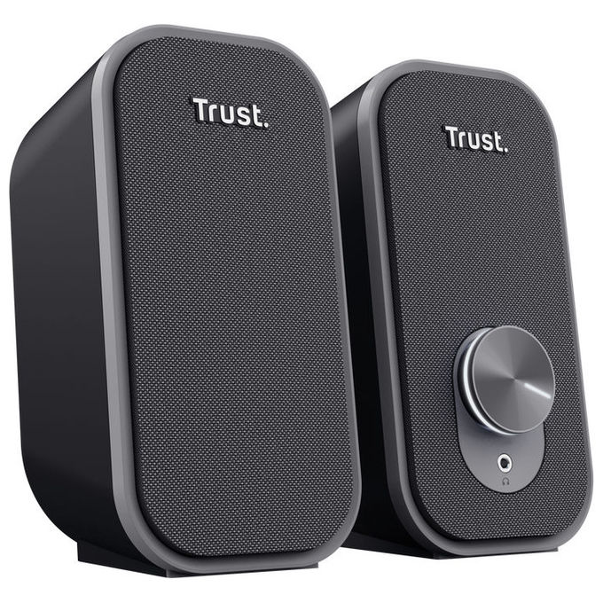 Trust, Altoparlante 2.0, 6W, Nero, Cablato