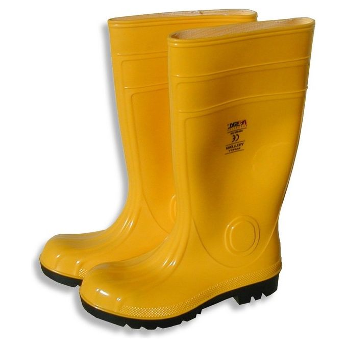 Issa Line 06425 Stivali Antinfortunistici PVC S5 SRC Puntale Acciaio Suola Carroarmato Taglia 43 colore Giallo
