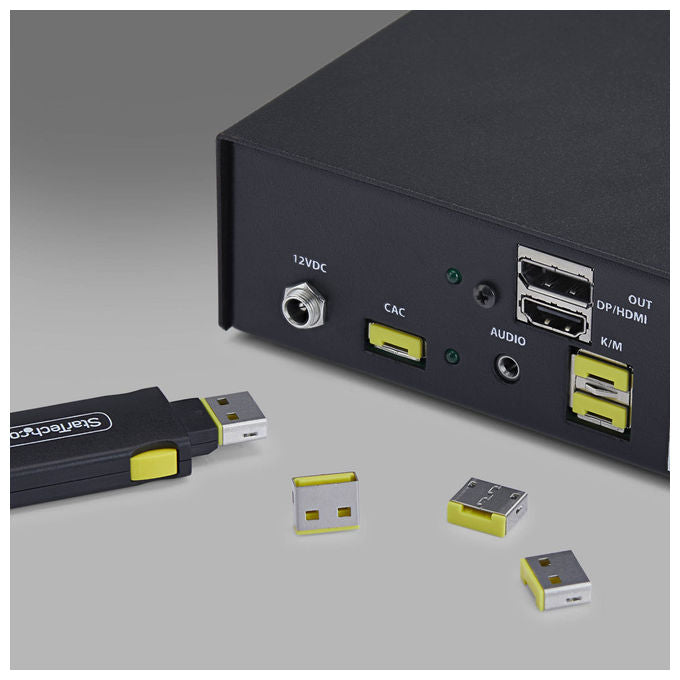 StarTech 25P-USB-A-BLOCKER Tappi di Blocco per Porte USB-A 25 Pezzi Riutilizzabili colore Nero