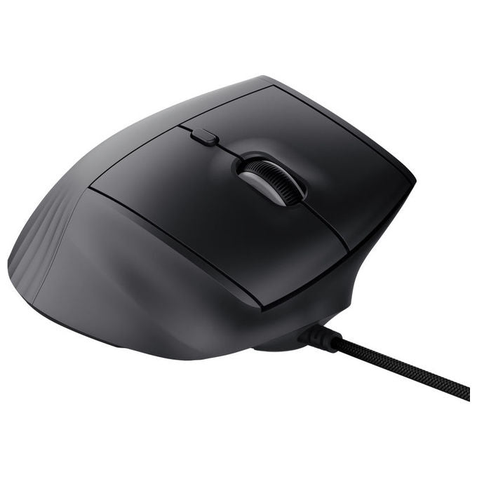 Trust 26024 GXT 145 Rexxa Mouse Gaming Ergonomico Verticale USB 12800 DPI RGB 10 Pulsanti Programmabili colore Nero