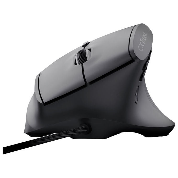 Trust 26024 GXT 145 Rexxa Mouse Gaming Ergonomico Verticale USB 12800 DPI RGB 10 Pulsanti Programmabili colore Nero