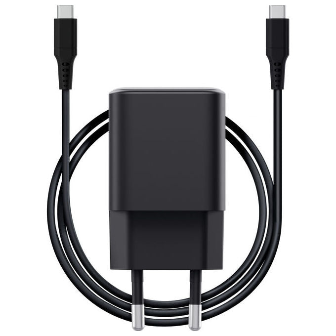 Trust 26046 Maxo Caricabatterie USB-C GaN 65W Power Delivery 3.0 con Cavo USB-C 2 m colore Nero