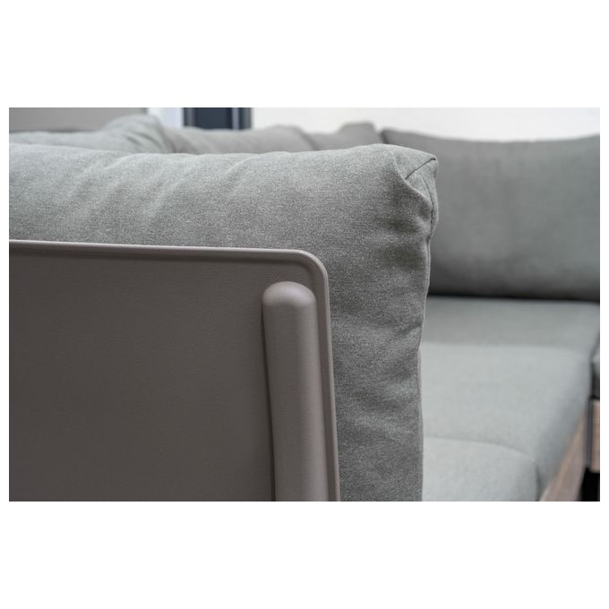 Keter 8711245160450 Elements Extension Kit Modulo Schienale con Cuscino in Resina 100% Riciclata Effetto Vimini colore Ashwood e Cappuccino