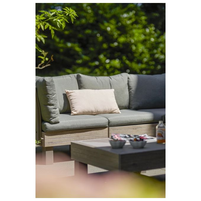 Keter 261176 Signature Elements Poltrona da Giardino Modulare con Cuscini Inclusi colore Cappuccino-Ashwood