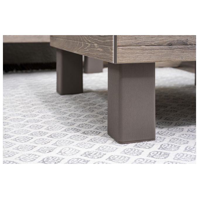 Keter 8711245160498 Elements Signature Tavolo da Esterno Modulare Resistente agli Agenti Atmosferici e ai Raggi UV con Tecnologia DecoCoat colore Ashwood-Cappuccino