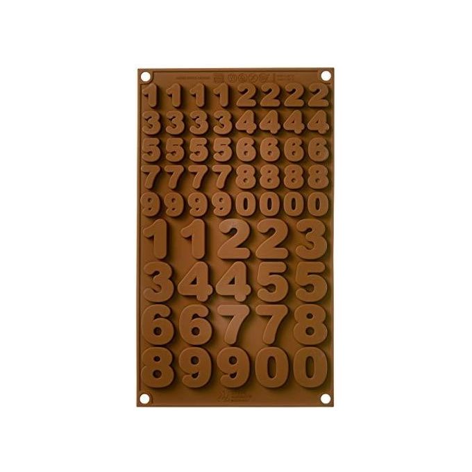 Silikomart Stampo Cioccolato Numeri Choco 123 Silicone