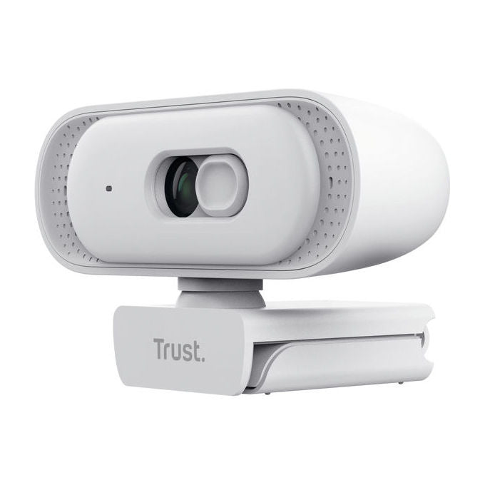 Trust 26180 Tomar Webcam 2K QHD 2560x1440 pixel 30 fps Microfono Integrato Otturatore Privacy USB colore Bianco