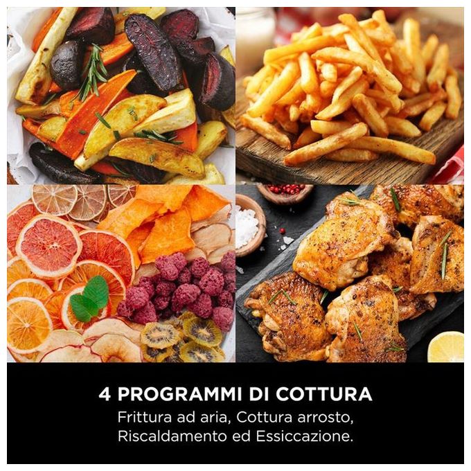 Ninja AF170EU Friggitrice ad Aria 6.2L Tecnologia Max Crisp con Piatto Grill 2000W