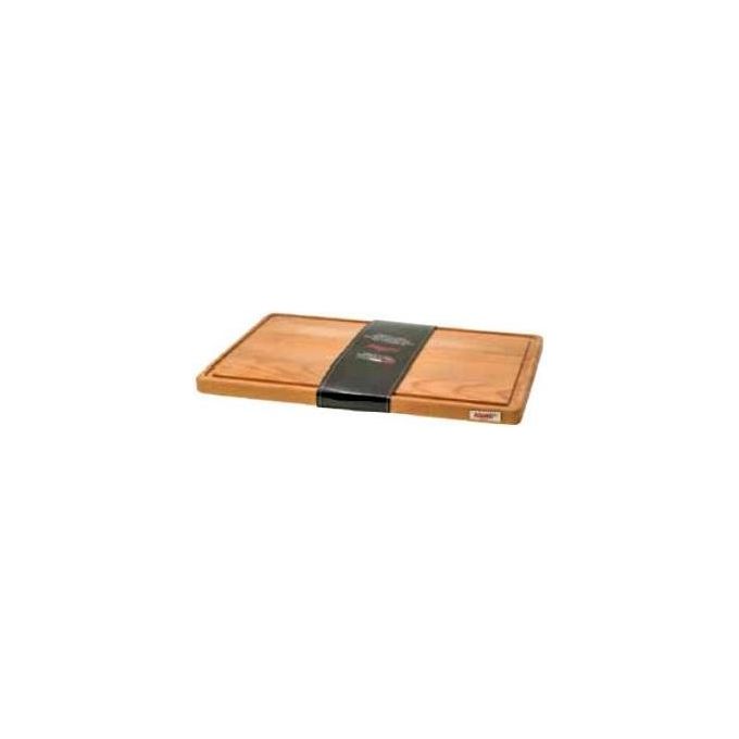 Bisetti 2600302 Tagliere con Raccoglisugo in Legno di Faggio Massello 40x25x2 cm colore Naturale