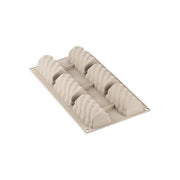 Silikomart 26.315.13.0065 3Design Stampo Silicone Swing 6 Monoporzioni 95 ml Antiaderente colore Beige