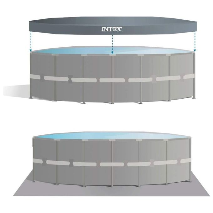 Intex Ultra Frame Piscina Xtr Frame 732x132 Struttura in Acciaio per Stabilita' e Durata Superiori