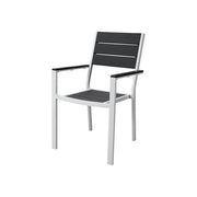Amicasa Cortina Poltrona da Giardino da Esterno colore Bianco Grigio