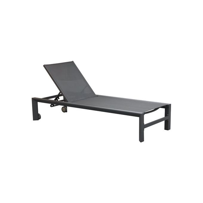 Amicasa BHR1073KD Lettino Prendisole Tropea Bianco e Antracite colore Bianco e Antracite
