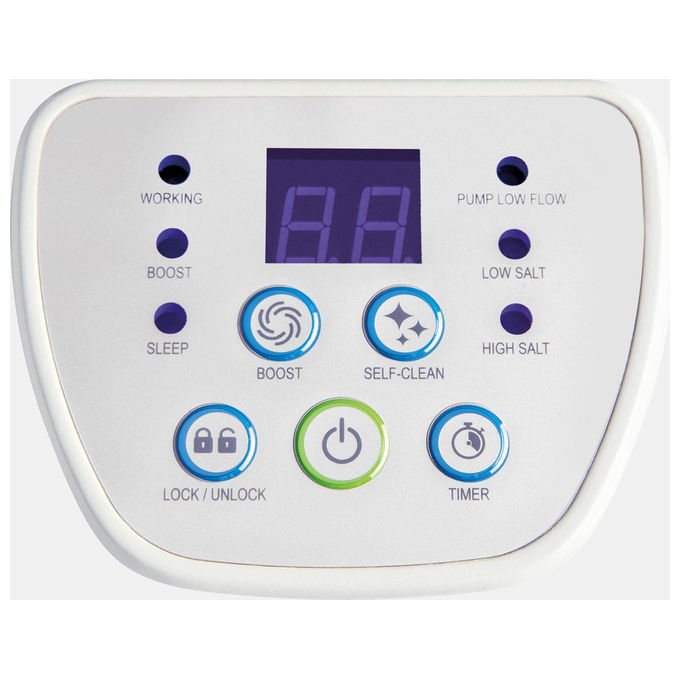 Intex 26664 Krystal Clear Generatore Salino di Cloro Piscine fino a 17,4 m³ 4 g-h 35 W colore Bianco
