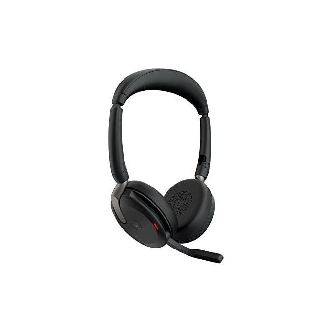 Jabra 26699-999-989 Evolve2 65 Flex Cuffie Stereo Bluetooth Certificato Microsoft Teams Doppia Connessione 30 m Ricarica Wireless inclusa colore Nero