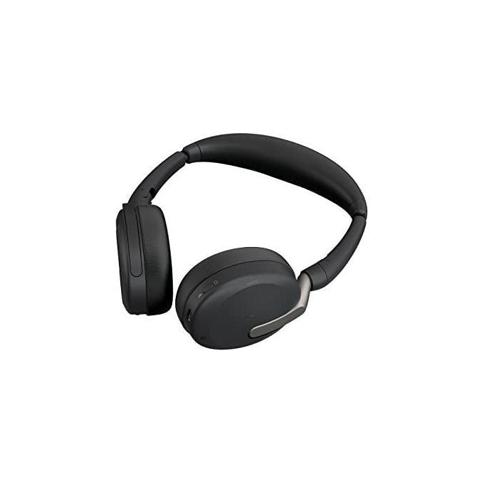 Jabra 26699-999-989 Evolve2 65 Flex Cuffie Stereo Bluetooth Certificato Microsoft Teams Doppia Connessione 30 m Ricarica Wireless inclusa colore Nero