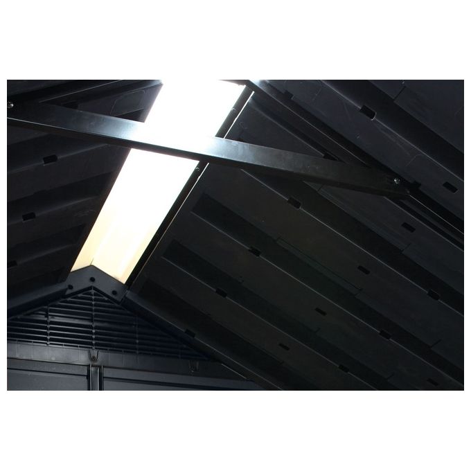 Keter 273219 Newton Plus Casetta da Giardino in Resina 5,2 m² 230x287x246 cm resistenza neve 150 Kg-m² colore Grigio