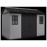 Keter 273220 Newton Plus Casetta da Giardino in Resina EVOTECH+ 350x230x246 cm Doppia Porta Pavimento 6,5 m² colore Grigio