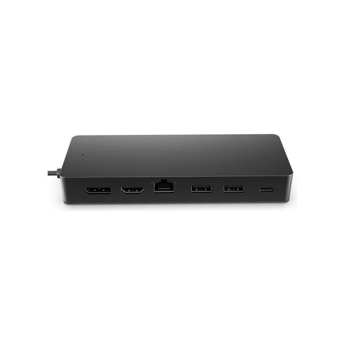 HP 50H98AA#ABB Hub USB-C Multiporta 7 Porte HDMI 2.0 DisplayPort 1.2 RJ-45 Power Delivery 65W colore Nero