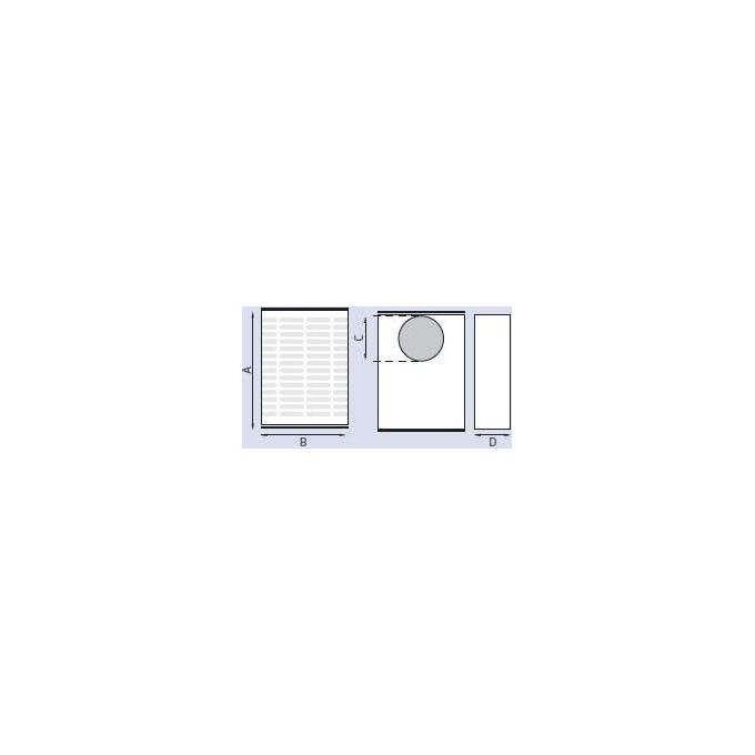 LMT 27570-10 Lux S80 Elettroaspiratore a Muro Diametro 150 mm Potenza 70 W 240 V Portata 200 mc-h colore Bianco