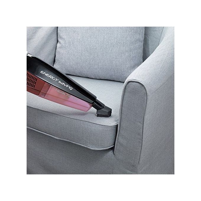 Ariete Evo 2 in 1 Scopa Elettrica senza Sacco Aspirabriciole Integrato Filtro Hepa 600W 0,8Lt Nero-Rosso