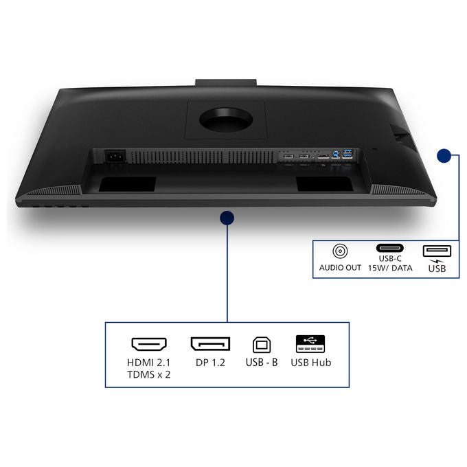 Philips monitor 27 pollici WQHD, 27B2N3500JH, IPS 120 Hz, 4 ms, webcam 5 MP, USB-C, altoparlanti, regolazione altezza
