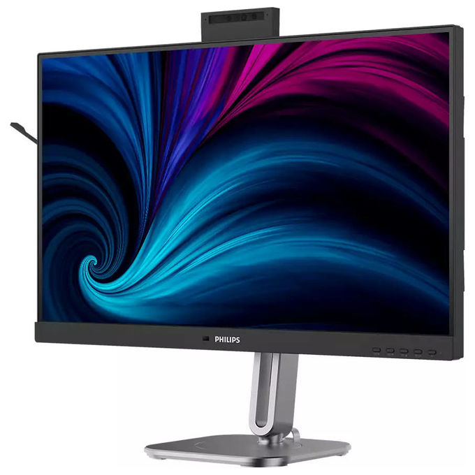 Philips 27B2U4601H Monitor 27'' IPS QHD 2560x1440 120Hz 4ms Webcam Windows Hello USB-C Hub Ethernet colore Argento