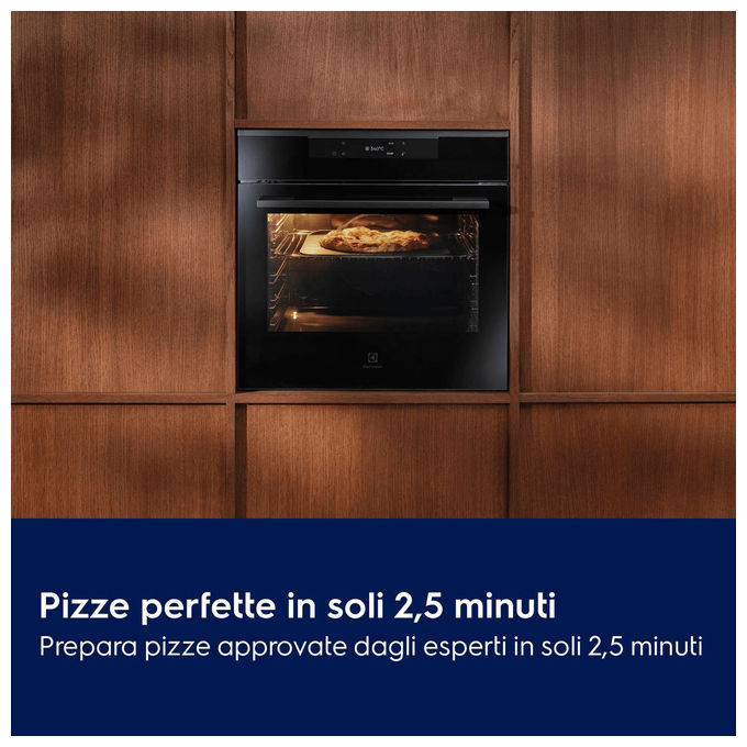 Electrolux 949 288 048 PizzaExpert Series 700 Forno da incasso Multifunzione 72 L Classe A++ Funzione PizzaExpert Pulizia Pirolitica Wi-Fi (59.4x56.9x58.9 cm) colore Nero
