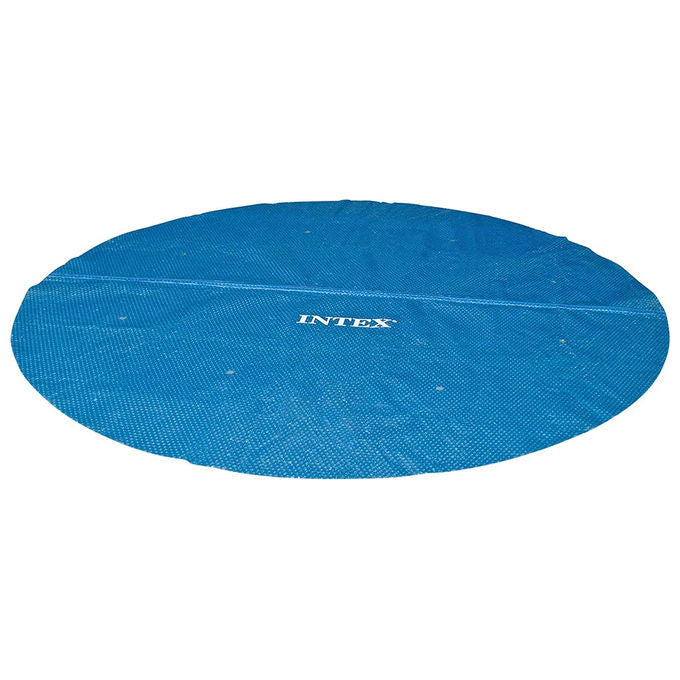 Intex 28014E Telo di Copertura Solare per Piscina Rotonda 470 cm Compatibile Ø488 cm Polietilene 160 Micron colore Blu
