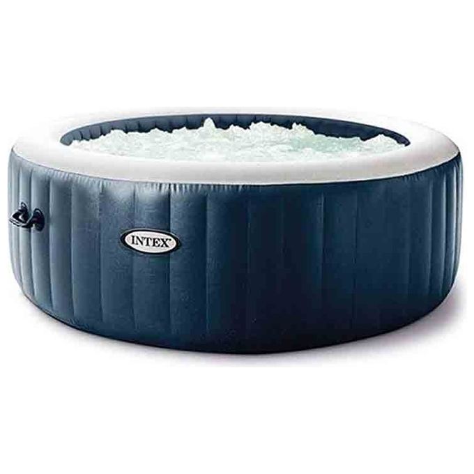 Intex 28430EX PureSpa Bubble Massage Vasca Idromassaggio Gonfiabile 4 posti 140 getti Riscaldatore 2200W 795 L colore Blu Navy