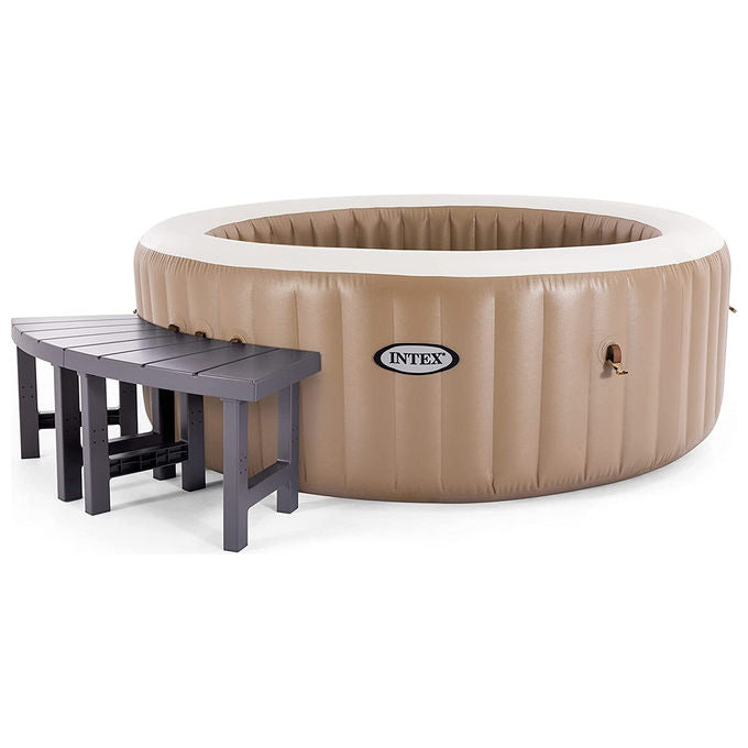 Intex 28514 PureSpa Set 2 Panchine per Spa Rotonda 4 Posti Altezza Media 42 cm Capacita' 160 Kg UV colore Marrone