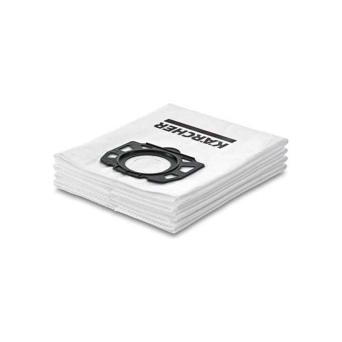 Karcher 2.863-006.0 Sacchetti Filtro in Vello per Aspiratori WD4 WD5 WD6 MV4 MV5 MV6 Confezione 4 Pezzi