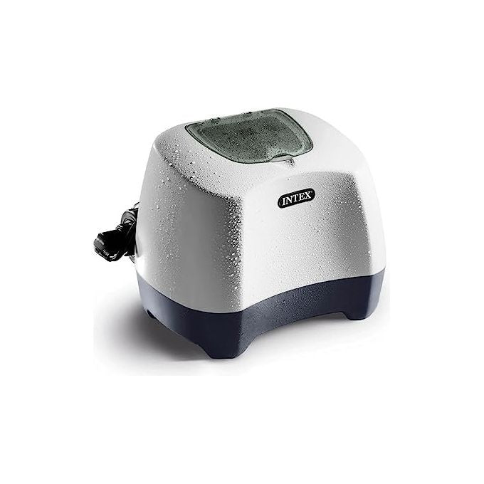 Intex 26666 Generatore Salino di Cloro Krystal Clear per Pompa Filtro 6056-15140 L-h Produzione Cloro 11 g-h per Piscine fino a 56800 L Plastica Bianco Flusso Pompa 6056-15140 L-h cloro 11 g-h