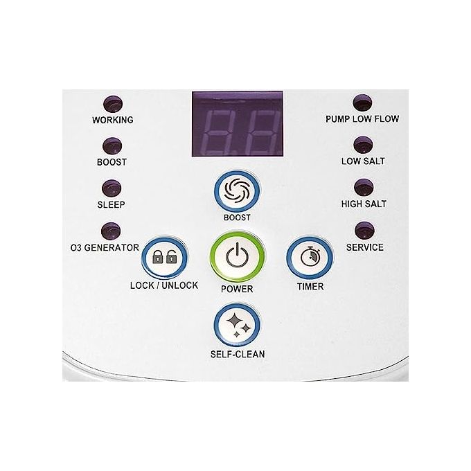 Intex 26666 Generatore Salino di Cloro Krystal Clear per Pompa Filtro 6056-15140 L-h Produzione Cloro 11 g-h per Piscine fino a 56800 L Plastica Bianco Flusso Pompa 6056-15140 L-h cloro 11 g-h